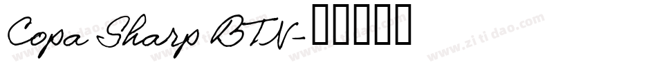Copa Sharp BTN字体转换